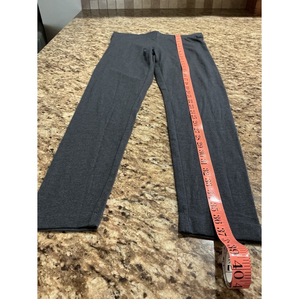 Old Navy Women's Gray Leggings Size M High Stretch Cotton Blend 28 Inseam